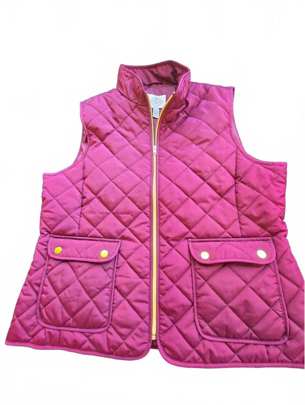Prince Fox magenta quilted vest xl